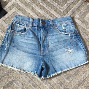 Hollister Vintage High-rose Denim Shorts